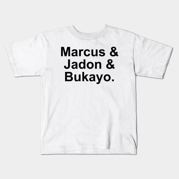 Marcus & Jadon & Bukayo England Heroes Kids T-Shirt by Hevding